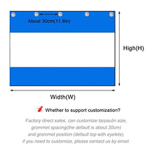 Outdoor Curtains,Clear Waterproof Tarpaulin Side Panels,Pvc Plastic Transparent Tarp Rain Curtain With Eyelets,Foldable,for Gazebo Porch Pergola Garden Patio,Customizable,W×H-4.8×2.5m(15.7*8.2ft)