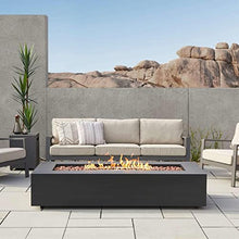 Lakeview Elysian 70-Inch Rectangle Propane Fire Table w/NG Conversion Kit - Black - SCC9814LPBLK