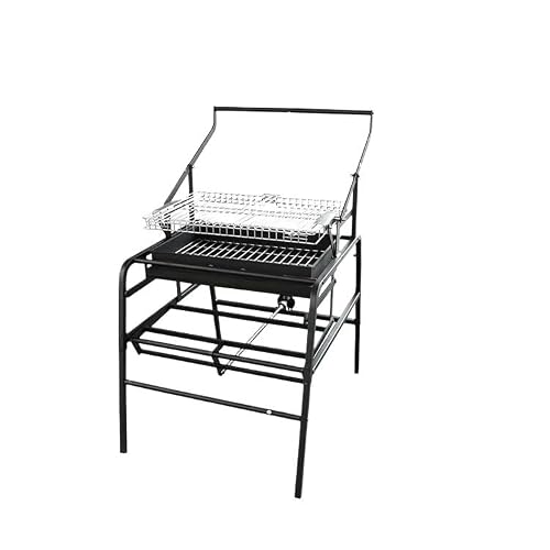Outdoor Dismantlable BBQ Rotating Grill Mesh Frame for Charcoal Chicken, Beef, and Courtyard Oven(SKJ-004)