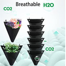 BBYYDS 10pcs Vertical Pared Outdoor Garden Florarium Planter Wall Mount Pots Grow Bag Home Decor