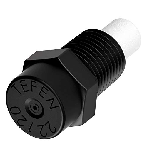 Tefen Plastic Fogger Misting Nozzle with Poly Filter Black 1/8" NPT 3 GPH 1000 Pack