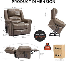 UOPYNE Power Lift Recliner Chair with Heat & Massage for Elderly