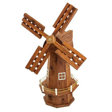 American Furniture Classics Model MM134 Amish Crafted Durable Red Cedar Windmill Yard Ornament, Small 32in.,1 Windmill
