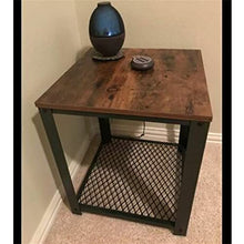 NRFJFOP Coffee Table Home Wrought Iron Sofa Side Tea Small Square