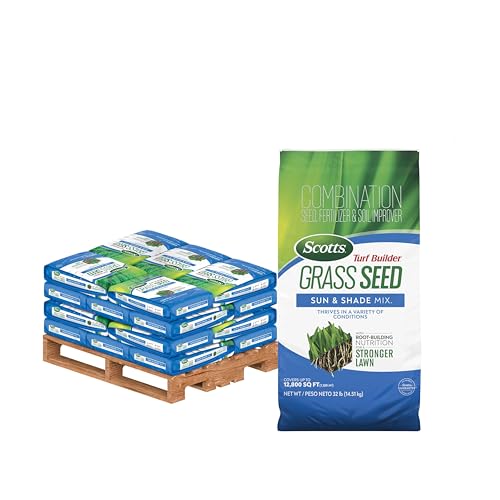 Scotts Turf Builder Grass Seed Sun & Shade Mix, 32 lb. Bags, Pallet of 20