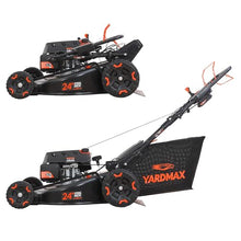 24 in. 201cc Electric Start Select PACE 6 Speed CVT High Wheel RWD 3-in-1 Gas Walk Behind Self Propelled Lawn Mower w/Blower