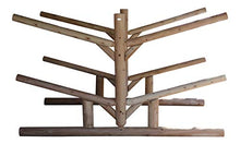 Log Kayak Rack 4 Canoe + 2 Kayak Rack Natural