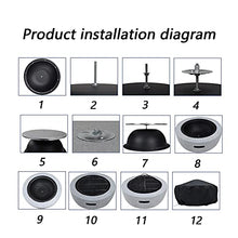 Fire Pit Outdoor Wood Burning fire Pit, Villa Courtyard Imitation Marble Garden fire Pit, Picnic Barbecue Grill
