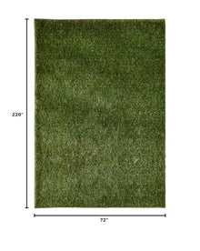 iCustomRug Ivy, Thick Realistic Grass Mats & Rugs 6' X 19' Synthetic Turf with Finished Edges, Indoor Outdoor Grass Pet Pad