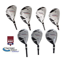 AGXGOLF Men's Tour XS Senior Flex Tall (+1") Hybrid Irons Set 3-9 Graphite Right Hand