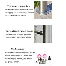 Outdoor Stainless Steel Antifreeze Garden Water Column, Independent Water Column with Faucet in Courtyard Square, Weatherproof Garden Water Pump, Fountain Faucet for Garden Irrigation and Car Washin