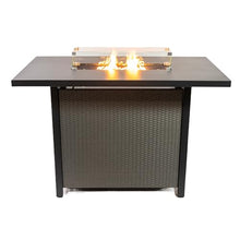Deko Living Propane Bartable Height Firetable - 55 Inch Outdoor Gas Fire Pit Table - 40,000 BTU Rectangular Fire Table for Warmth and Ambience - Outdoor Fire Table for Patio Deck Garden Backyard