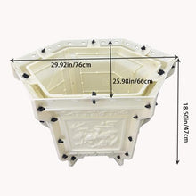 DIYUNIMOULD Extra Large Planter Molds, Extra Large Planter Mould, 29.92 x 25.98 x 18.5 Inches, Flower Pot Decor for Home and Garden (Magpie Plum Blossom)