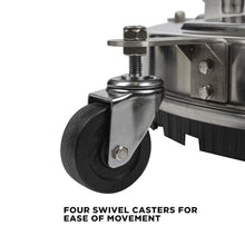 BE Power Equipment 24" Whirl-A-Way Stainless Steel Commercial Pressure Washer Surface Cleaner for Hot/Cold Water 85.403.010