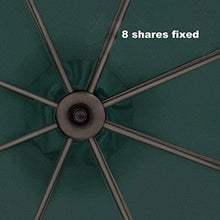 Parasol 3m Outdoor Umbrella Garden Umbrella Umbrella Market Outdoor Table Umbrella Patio Umbrella Push Button Terrace Umbrella Beach Umbrella (Dark Green 3m Iron)