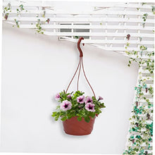 24 Sets Chain Hanging Small Planter Garden Planters Containers Pot Balcony Basket Flowerpots Pots Chlorophytum and for Wall Outdoor Plant Hooks Plants Fence Flower (Coffeex4pcs 17X8.6CMx4pcs)