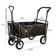 ZGLINMZ Garden Carts Garden Cart Foldable Pull Wagon Beach Wagon Hand Cart Garden Transport Cart Garden Trolley Folding Cart Wagon Truck Wheelbarrow