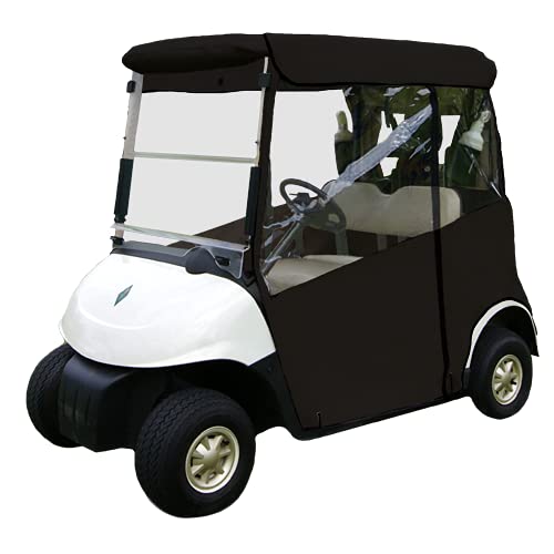 DOORWORKS GOLF CART ENCLOSURES Golf Cart Cover Black