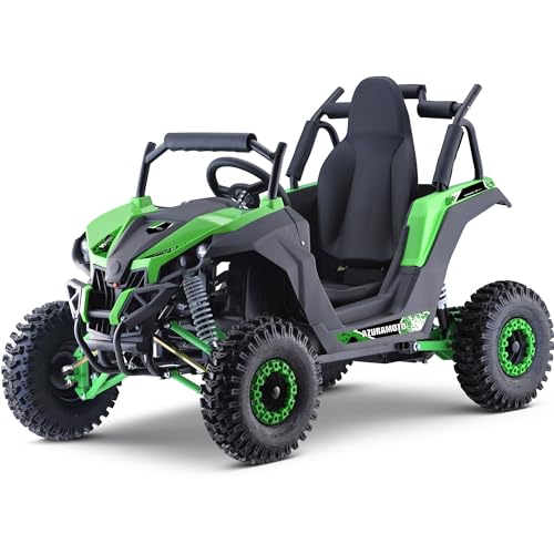 MotoTec Raider Kids UTV 48v 1200w Full Suspension Large Green