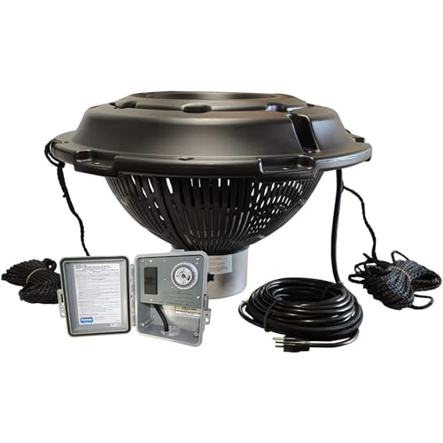 Kasco Aerating Fountain 1/2HP with Color-Changing LED Lights White