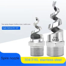 Spray Nozzle Tips, Stainless Steel Spiral Atomizing Nozzle 90 and 120 Degree 1/4 to 2 Inch Pack of Multiple Packaging Options(1.5 Inch-304 Stainless Steel,10pcs)