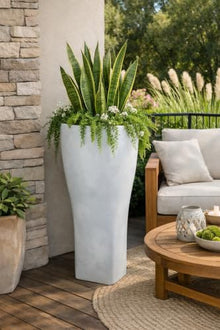 Jackson Pottery 23 in. Domus Planter - Aged Stone
