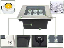 4PCS Outdoor Buried Lights - 110V LED Landscape Lights, Underground Light LED, Square Embedded IP67 Waterproof Garden Landscape Lights, LED outdoor recessed spotlight ( Color : Green light , Size : 24