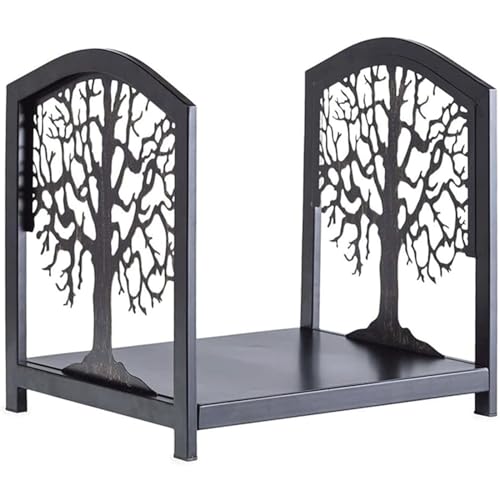 WXPWAMZ Hollow Design Firewood Rack, 304 Stainless Steel Log Rack, Outdoor Wood Rack for Firewood/Log/Lumber/Kindling