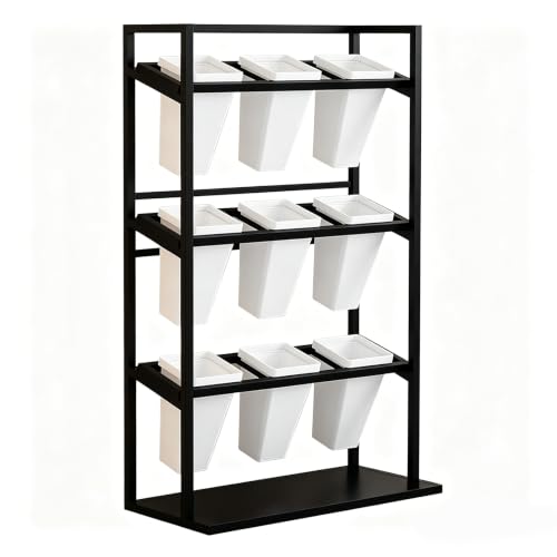 ARTUNV Hanging Bamboo Plant Stand 3-Tier Organizer Rack for Outdoor Home