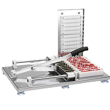 UYCVT Automatic Meat Skewer Machine, Barbecue Skewer Artifact, Stainless Steel Fast and Portable Meat Skewer, 10-Hole Barbecue Skewer Maker, Barbecue Grill Set Accessories, Suitable for