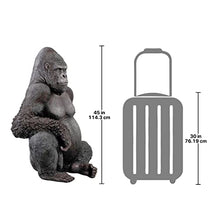 Design Toscano NE9009 Black-back Western Lowland Gorilla Giant Ape Statue Full Color