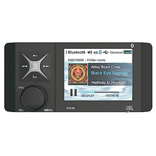 Enrock Marine 4" Color LCD Display Bluetooth AM/FM Stereo Receiver with Remote & 6.5" Speakers and Amplifier Kit Chrome