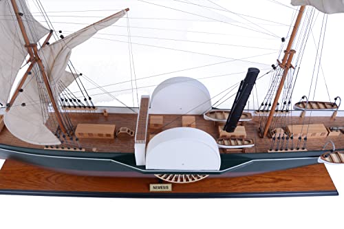 Old Modern Handicrafts Nemesis Ship Model Handcrafted Wood Multicolor