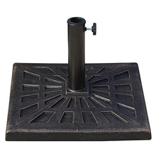 Heavy Duty Patio Garden Umbrella Stand Holder Garden Parasol Square Base Stand