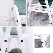 ZOCWJK Wooden Plant Stand Pot Display Holder for Balcony Double Tier Flower Shelf Stand,