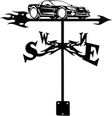 Weathervane Weather Vane Wind Direction Indicator Measuring Tools Wind Vanes Decorative Garden Yard (F1 Cars) (Pickup Trucks)
