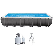 Intex Above Ground Swimming Pool Set Gray