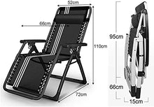 GTFDXJ Zero Gravity Lounge Chair, Oversized Patio Foldable Adjustable Recliner for Outdoor Yard Porch,Camping,Patio,Lawn Support 330 lbs Padded Patio Lounge Chair，Navy Blue-1