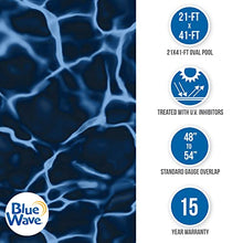 Blue Wave NL512-20 Standard Gauge Oval Steel Wall Pool Liner Evening Bay 21-FT X 41-FT