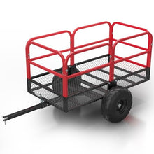 GAOMON Heavy Duty Utility Cart Cargo Trailer, 1700 Lbs 15 Cubic Feet, Yard Utility Trailer with Removable Sides and Handle, Garden Dump Cart for Hauling Behind Lawn & Garden Tractors