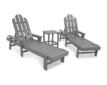 POLYWOOD® Long Island Chaise 3-Piece Set in Slate Grey