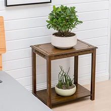 YYBOES Plant Pedestal Stand Plant Stand Living Room Flower Stand Balcony Flower Pot Stand Indoor Living Room Fish Tank Stand Bamboo Potted Plant Base Pedestal Stands for Display
