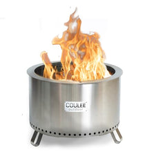 Coulee Colorado XL Smokeless Fire Pit - Versatile Multi-Fuel Fire Pit with Adjustable Swivel Grill, Cover, and Fire Tool, Featuring A Better Burn™, Perfect for Patio, Camping, and Backyard