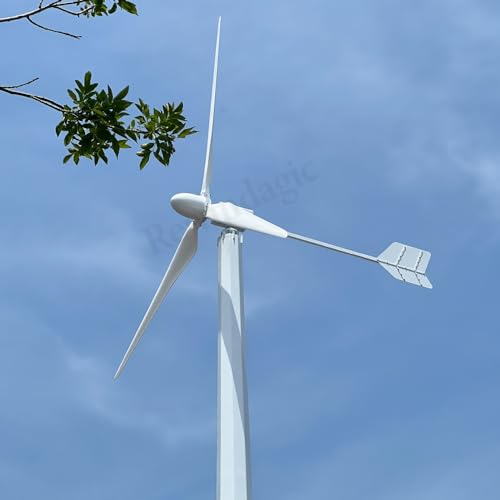NINILADY 10000W 220v 380v Horizontal AXIS Wind Turbine 10KW Permanent Magnet Generator with On Grid Tie Inverter (380V Wind Turbine Only)