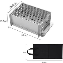 RENJJPBO Charcoal Grill BBQ Grill, Removable Stainless Steel BBQ Smoker Grill, Outdoor Camping Hiking Picnic Patio Backyard