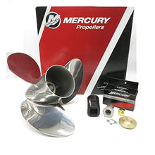 Quicksilver Mercury Marine Enertia 15-1/8 x 14 Pitch 3-Blade Stainless Steel Propeller