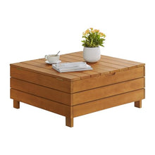 Alaterre Furniture Outdoor Coffee Table, Brown, 32” x 15”