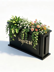 KEG801302 Flower Box Landscape Planter Box Flower Bed Decorative Pot Garden