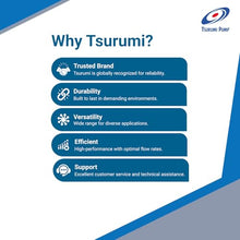 Tsurumi Pump 2OM | Submersible Pond Pump/Waterfall Pump | 1/5 HP, 115V, 1.5 in Discharge | Energy-efficient submersible water pump for ponds, waterfalls, and water gardens. | 31 GPM / 1870 GPH