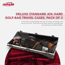 SKB Deluxe Standard ATA Hard Golf-Bag Travel Cases Pack of 2 Black